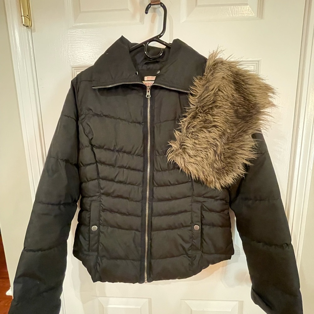 Large Solid Black Water Resistant Missimo Coat Ja… - image 3